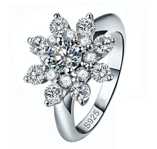 Crystal Flower Ring